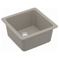 Karran Undermount Quartz Composite 17" Bar Single Bowl Sink, Concrete