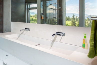 Inspiration for a contemporary bathroom remodel in Vancouver