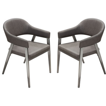 Adele Dining Chairs (Set of 2) - Gray