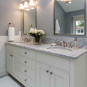 Master Bath Opens Up to Transitional Style