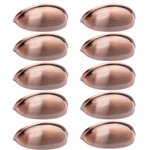 Diversa Hardware - [10-PACK] Diversa Antique Copper 3" (76mm) Cabinet Cup Pull - Price is for 10 pulls.