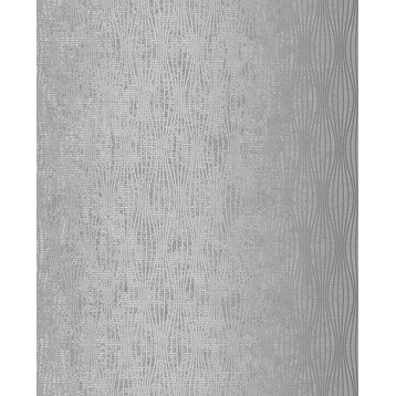 Brewster 2704-23027 For Your Bath III Kalix Silver Wave Wallpaper