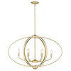 Colson Linear Pendant With Shade, Olympic Gold
