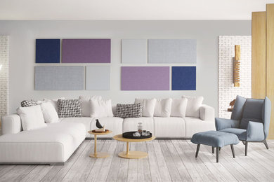 Example of a trendy home design design in Other