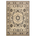 Bareens Designer Rugs - Tribal Mamluk Marianel Gray/Black Wool Rug - 8'11'' x 12'2'' - With strict standards of craftsmanship and quality of materials used this magnificent hand-knotted rug features a Mamluk design characterized by their unique weave and fine quality wool. Made for the Sultans in the 15th Century, Mamluk hand-knotted rugs devour design and structural characteristics that are based on a unique interplay of geometric forms with beauteous medallions made up of intersecting compartments and subtle layering making it a masterpiece of its own. This magnificent rug made with handspun wool and natural dyes features soft and lustrous, almost silk-like wool which gives it an elegant royal look. The breath-taking color pallet with an intricate geometric Mamluk design brings a rich form of cultural art to any decor. The unique hand-knotted rug narrates an archival story of the Mamluk Sultans and the Ottoman Empire bringing a rich sense of history, elegance, and sophistication in any decor.
