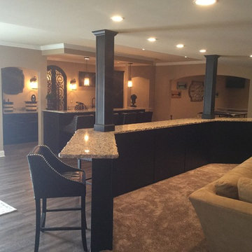 Island Lakes Traditional Finished Basement