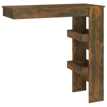 vidaXL Wall Bar Table Kitchen Table Bistro Table Sonoma Oak Engineered Wood
