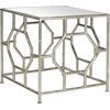 Rory Accent Table - Silver, Mirror Top