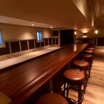 Fontana, WI – Traditional – Stained Cherry Bar Top