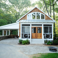 beach house garden