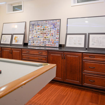 A New Attractive Basement for Today's Family Entertainment
