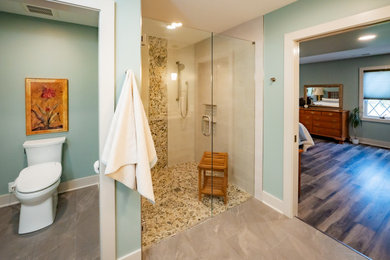 Inspiration for a transitional bathroom remodel in Columbus