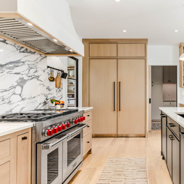 California Modern White Oak Kitchen
