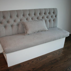 Custom Sectional Sof - Designer Fabric - Dining Benches