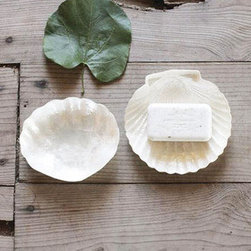 Capiz Shell Soap Dish - Set of 2 - Bath Products