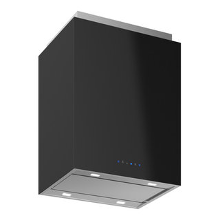 Range Hood 24-inch Lombardy Black Island by Futuro Futuro - Contemporary - Range  Hoods And Vents - by Futuro Futuro Kitchen Range Hoods