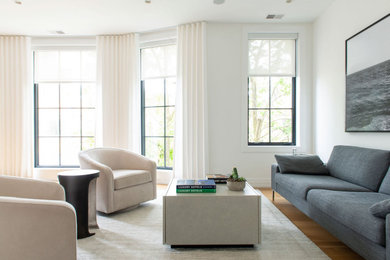 Inspiration for a modern living room remodel in Miami