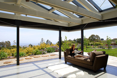 This is an example of a mediterranean porch design in San Francisco.