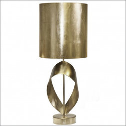Worlds Away Jennings Silver Leaf Table Lamp - Table Lamps