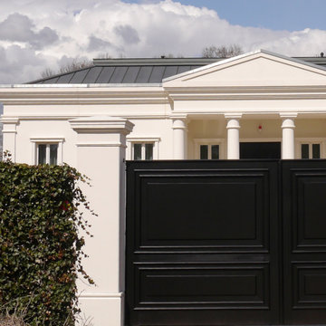 elegant gate pillars, gate and fence posts for the entrance or driveway