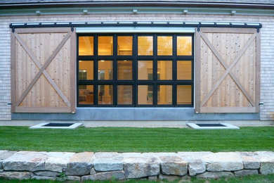 Transitional exterior home idea in New York