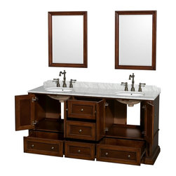 Antique Bathroom Vanities in Cherry Finish - Bathroom Vanities And Sink Consoles