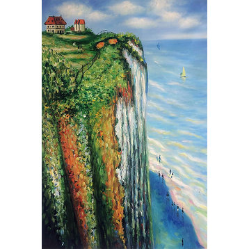 Cliff at Dieppe, Unframed Loose Canvas