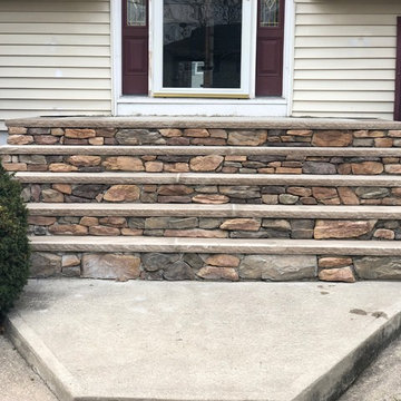 Front Steps Stone Veneer