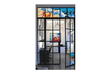 Crabs in Waves High-End Privacy Window Film