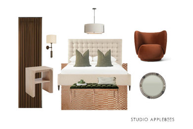 Photo of a contemporary bedroom in Other.