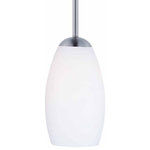 Maxim Lighting - Maxim Lighting 9"x5" Taylor 1-Light Mini Pendant, Nickel/White - Heavy rectangular tubing support tall scale Satin White glass shades that creates an upscale forged look at a builder price. Available in your choice of Textured Black or Satin Nickel, this collection is complete enough to do the entire home.