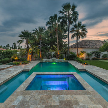 Green and Blue Desert Oasis