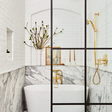 Vanessa Carlton White Thin Brick Bathroom