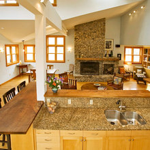 Walk around kitchen