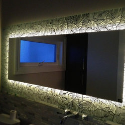 Etched Mirror Back Light - Bath Products
