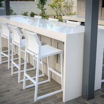 Santaluz - Posh Salt and Peppered Patio with Pool