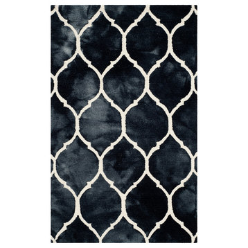 Safavieh Dip Dye Collection DDY685 Rug, Graphite/Ivory, 3'x5'