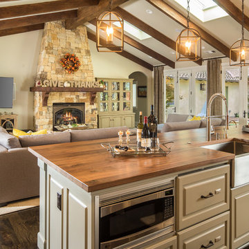 Rustic Traditional Charm to California Suburban Home