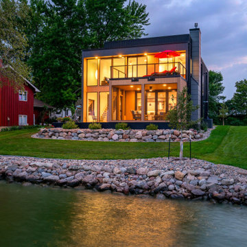 Narrow Lot Lake House