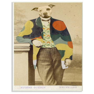 Abstract Funny Vintage Dog Pet Animal Photo, 12"x18"