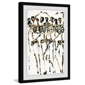 "Skeleton Crew" Framed Painting Print, 8"x12"