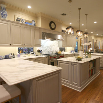 Pull Out Pantry Design Increases Storage in Wood-Mode Kitchen