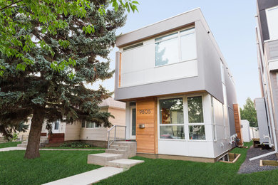 Photo of a modern home in Edmonton.