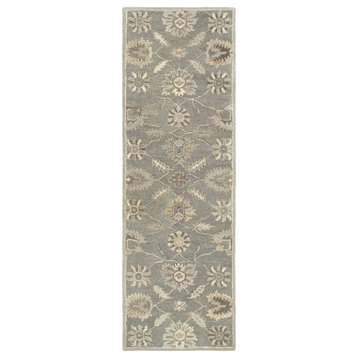 Caesar Traditional Taupe Area Rug, 2'6"x8'