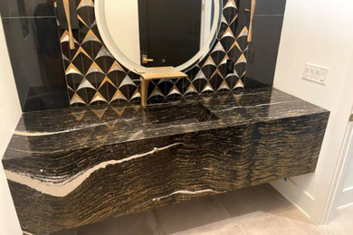 Inspiration for a modern bathroom remodel in Other