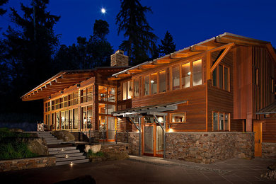 Trendy exterior home photo in Seattle