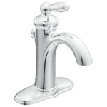 Moen - Moen 6600 Single Handle Single Hole Bathroom Faucet - Featuring intricate architectural details that add a look of grandeur to your Bath, the Brantford collection will offer a timeless, elegant appeal to your decor. With each understated detail, Brantford is sure to create an enduring style in your home.