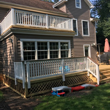Multi Level Wood Deck Design by Highland Park, IL Deck Designer