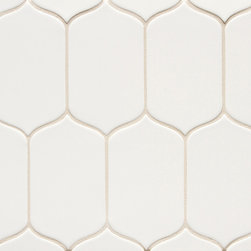 6th Avenue Cocoon Mosaic White Gloss 3'' x 6'' - Mosaic Tile