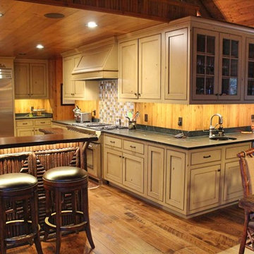 Wrapped Kitchen Cabinetry Wet Bar